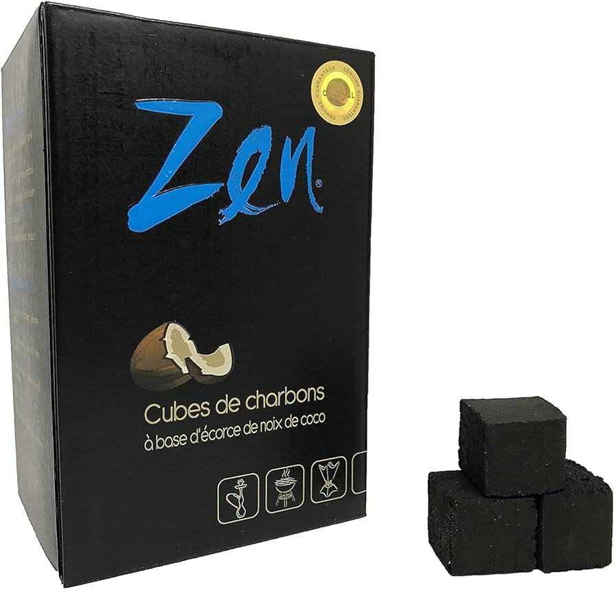 Coconut Charcoal Zen Shell Coal Cubes,